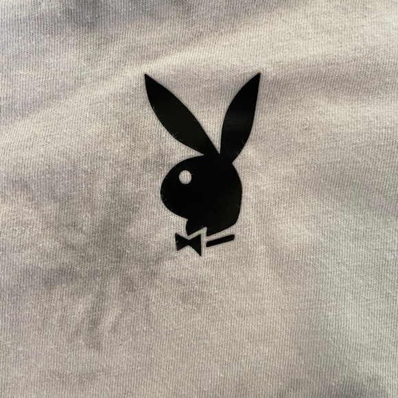 MISGUIDED Playboy Tye Dye Grey White Cotton Tee Mens Xl - Picture 4 of 8